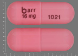 Pill barr 16mg 1021 Pink Capsule-shape is Galantamine Hydrobromide Extended Release