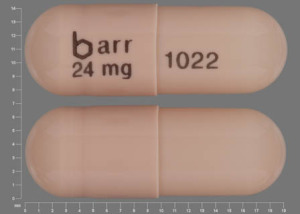 Pill barr 24mg 1022 Tan Capsule/Oblong is Galantamine Hydrobromide Extended Release