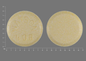 Pill WATSON 408 Yellow Round is Lisinopril