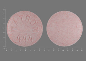 Pill WATSON 444 Pink Round is Guanfacine Hydrochloride