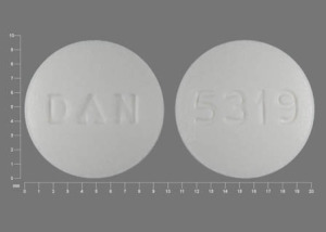Pill 5319 DAN White Round is Promethazine Hydrochloride