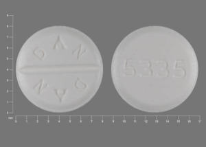 Pill DAN DAN 5335 White Round is Trihexyphenidyl Hydrochloride