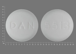 Pill 5513 DAN White Round is Carisoprodol