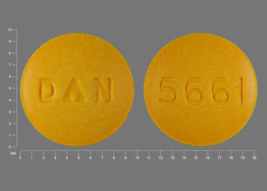 Pill 5661 DAN Yellow Round is Sulindac