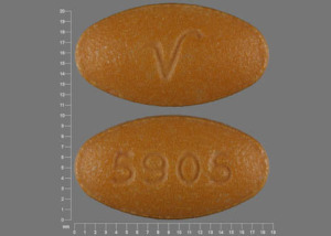 Pill V 5905 Gold Oval is Sulfasalazine