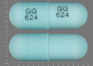 Pill GG 624 GG 624 Green Capsule-shape is Terazosin Hydrochloride