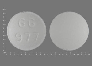 Pill GG 977 White Round is Diclofenac Potassium