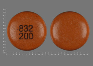 Pill 832 200 Yellow Round is Chlorpromazine Hydrochloride
