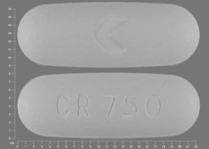 Pill CR 750 > White Oval is Ciprofloxacin Hydrochloride