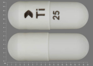 Pill > Ti 25 White Capsule-shape is Topiramate (Sprinkle)