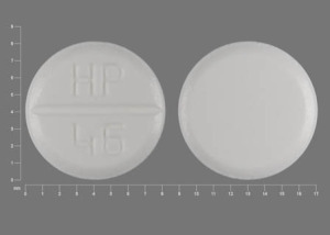 Pill HP 46 White Round is Hydrochlorothiazide