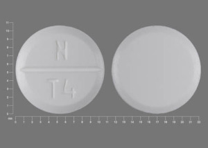 Pill N T4 White Round is Theophylline Extended-Release