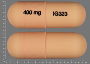 Pill 400 mg IG323 Orange Capsule-shape is Gabapentin