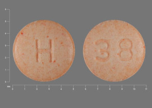 Pill H 38 Orange Round is Hydralazine Hydrochloride