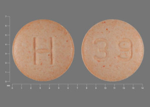 Pill H 39 Orange Round is Hydralazine Hydrochloride