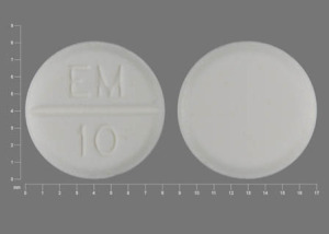 Em 10 Pill Images White Round