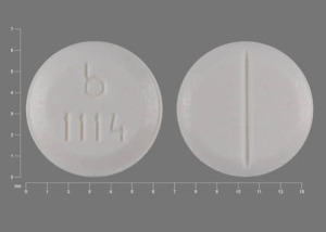 Pill b 1114 White Round is Benztropine Mesylate