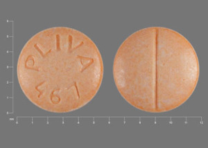 Pill PLIVA 467 Orange Round is Propranolol Hydrochloride