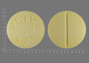 Pill PLIVA 471 Yellow Round is Propranolol Hydrochloride