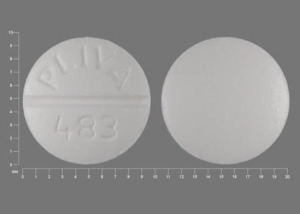 Pill PLIVA 483 White Round is Theophylline Extended-Release