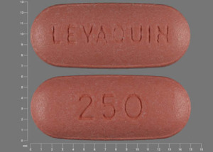 Pill LEVAQUIN 250 Pink Oval is Levaquin