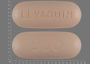 Pill LEVAQUIN 500 Orange Oval is Levaquin