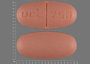 Pill ucb 750 Orange Elliptical/Oval is Keppra