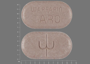 Pill 3 WARFARIN TARO Beige Oval is Warfarin Sodium