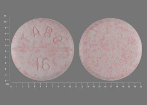 Pill TARO 16 White Round is Carbamazepine (Chewable)