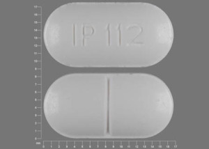 Pill IP 112 White Capsule/Oblong is Acetaminophen and Hydrocodone Bitartrate