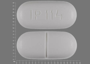 Acetaminophen and hydrocodone bitartrate 650 mg / 10 mg IP 114