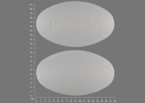 Pill IP 465 White Elliptical/Oval is Ibuprofen