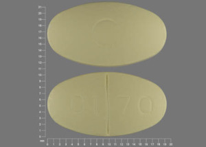 Pill C 01 70 is Oxaprozin 600 mg