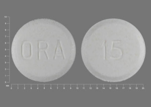 Pill ORA 15 White Round is Orapred ODT