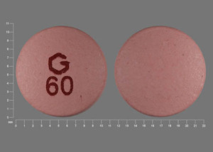 Pill G 60 Pink Round is Nifedipine Extended Release