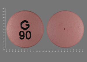 Pill G 90 Pink Round is Nifedipine Extended Release