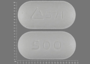 Metformin hydrochloride extended-release 500 mg Logo 571 500