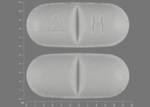 Pill Logo M White Capsule/Oblong is Metoprolol Succinate Extended-Release