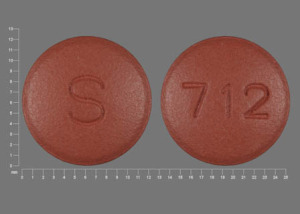 Pill S 712 Brown Round is Topiramate