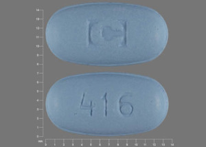 Pill 416 C Blue Elliptical/Oval is Gabitril