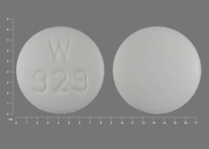 Pill W 929 White Round is Lisinopril