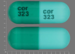 Pill cor 323 cor 323 Green Capsule-shape is Zaleplon