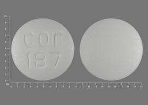 Pill cor 187 White Round is Alprazolam Extended Release
