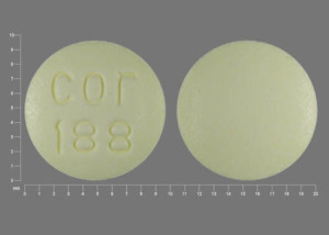 Pill cor 188 Yellow Round is Alprazolam Extended Release