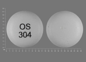 Pill OS 304 White Round is Venlafaxine Hydrochloride Extended Release