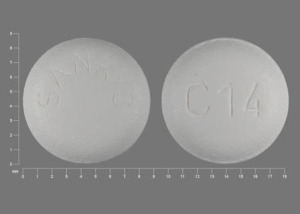 Pill SANKYO C14 White Round is Benicar