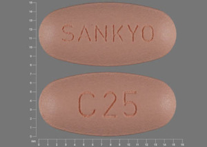 Pill SANKYO C25 Pink Elliptical/Oval is Benicar HCT