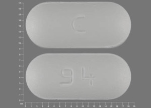 Pill C 94 White Capsule/Oblong is Ciprofloxacin Hydrochloride