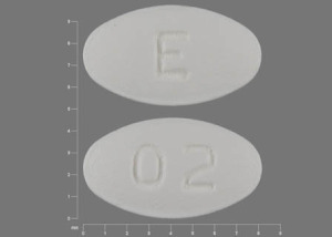 Pill E 02 White Oval is Carvedilol