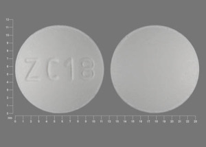 Pill ZC18 White Round is Paroxetine Hydrochloride